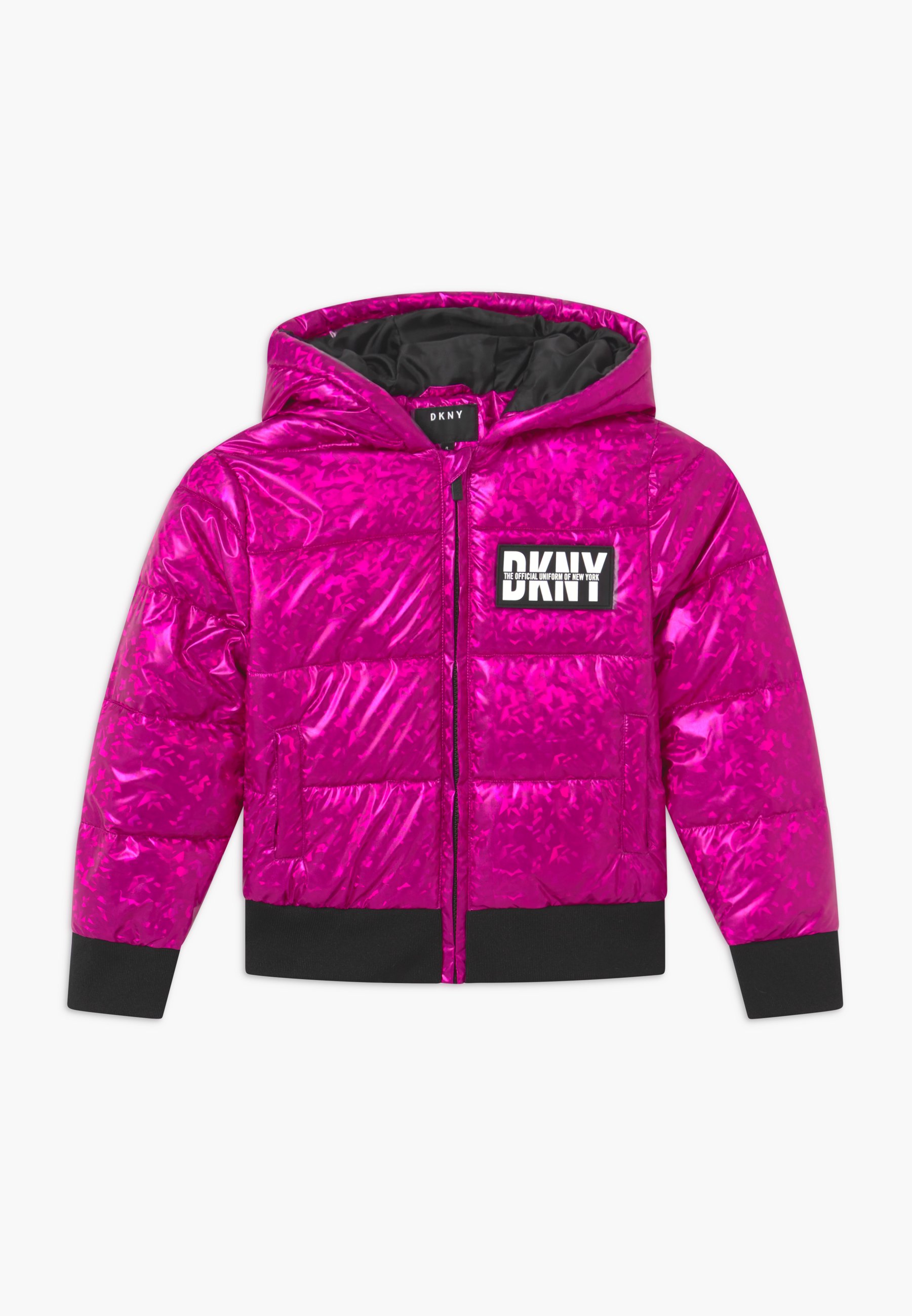 dkny pink puffer jacket