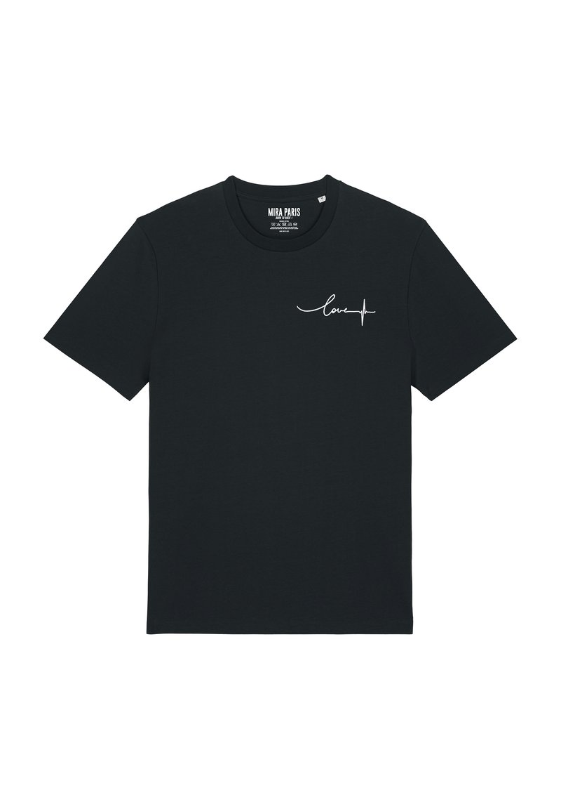 Mira Paris FREQUENCY EMBROIDERY UNISEX CLASSIC - Marškinėliai su spaudiniu - black