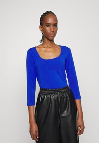 Calvin Klein MINI SQUARENECK - Camisola de manga comprida - mid azure blue