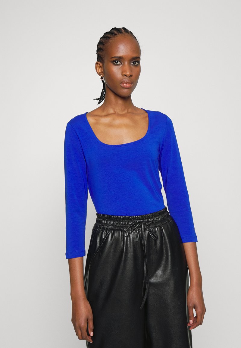 Calvin Klein MINI SQUARENECK - Camisola de manga comprida - mid azure blue