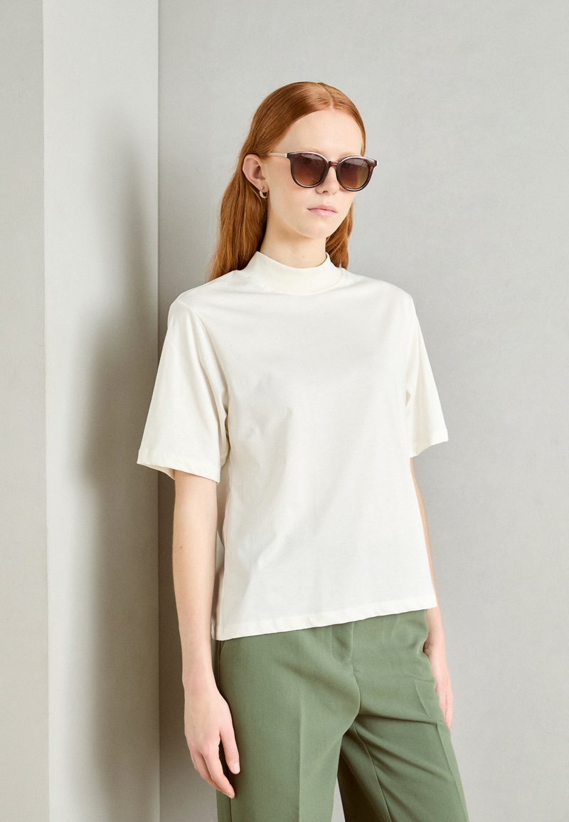 Lindex BEATRICE - T-shirt basique - light white