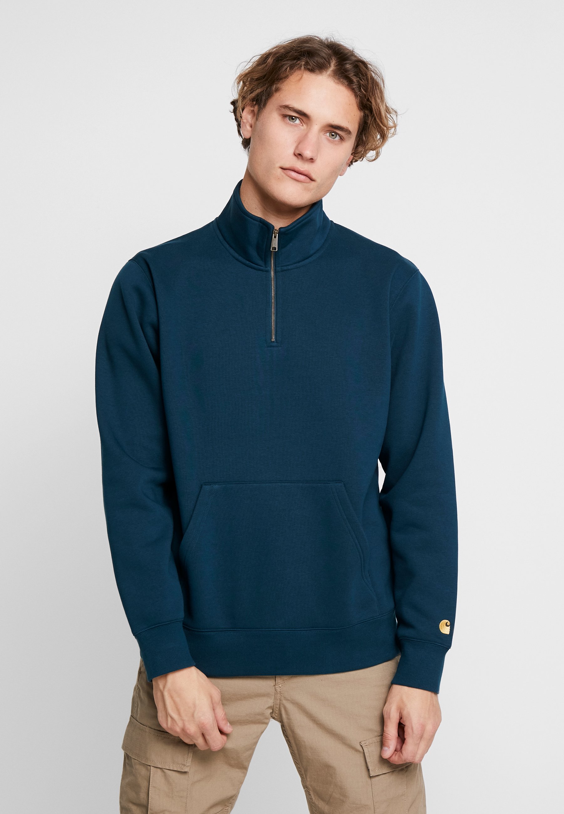 carhartt wip chase neck zip sweat