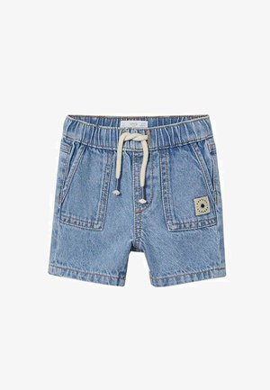 SUNSET - Shorts di jeans - mittelblau