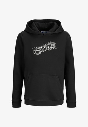 Pulover s kapuco - black