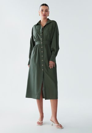 LOLA MIDI - Blousejurk - dark olive