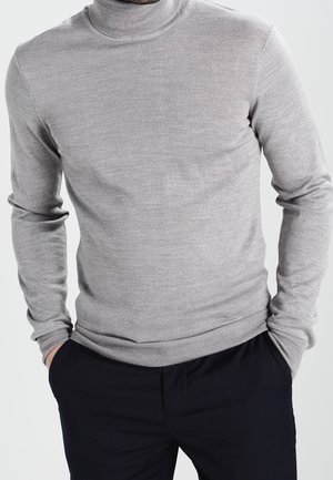 Striktrøje - light grey