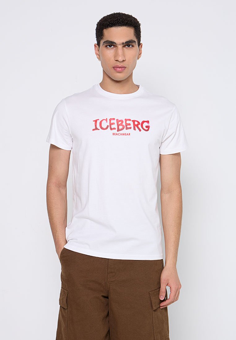 Iceberg T-shirt print wit