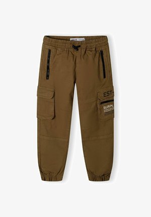 UTILITY WITH ELASTIC WAIST - Cargo hlače - tan