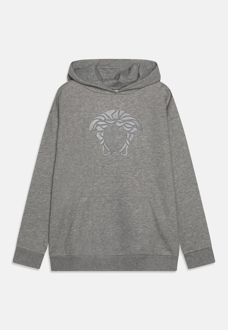 Versace - MEDUSA EMBROIDERY UNISEX - Pulover s kapuco - grigio melange, Povečajte