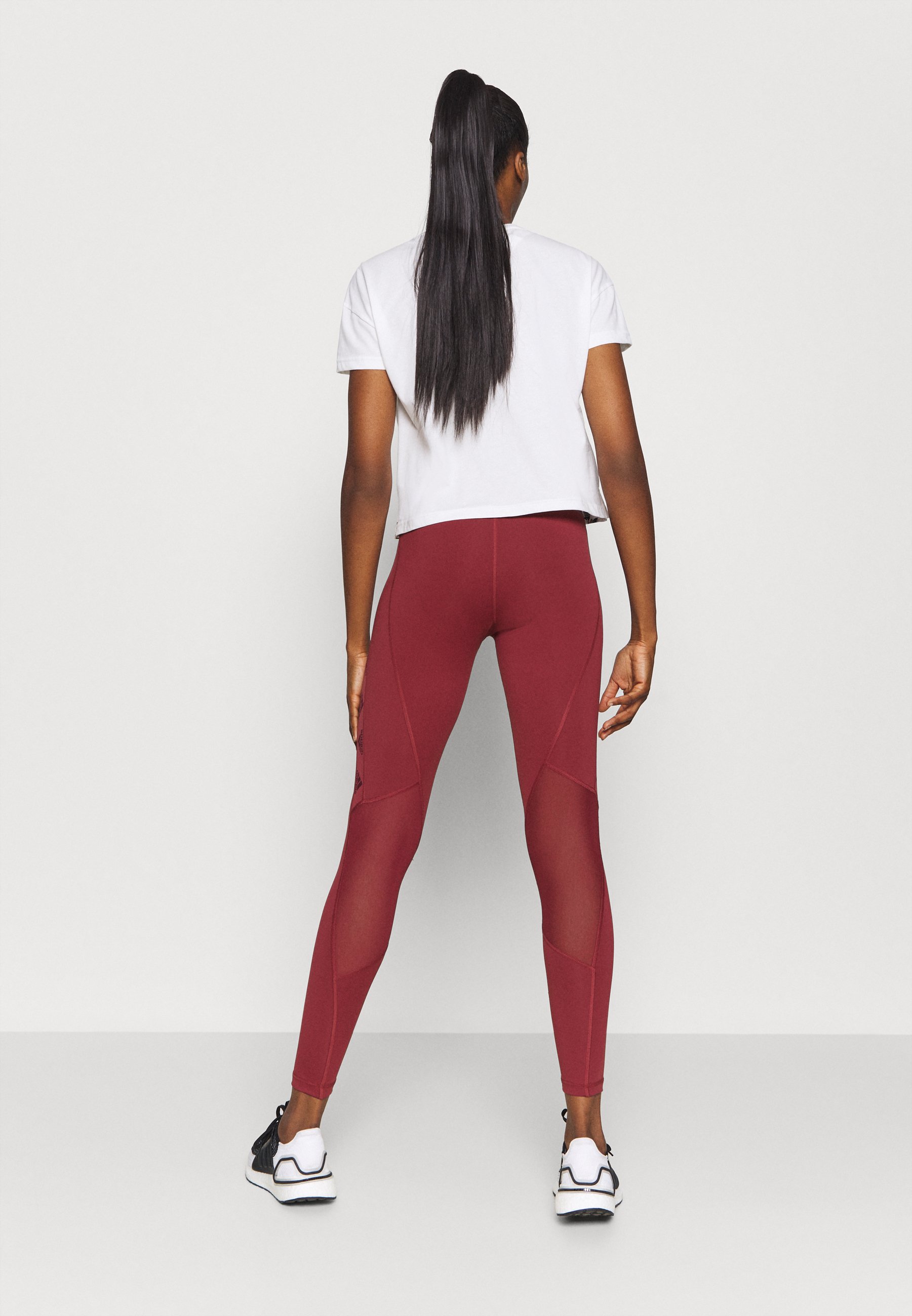 adidas Performance Leggings - legend red/maroon/bordeaux - Zalando.ie