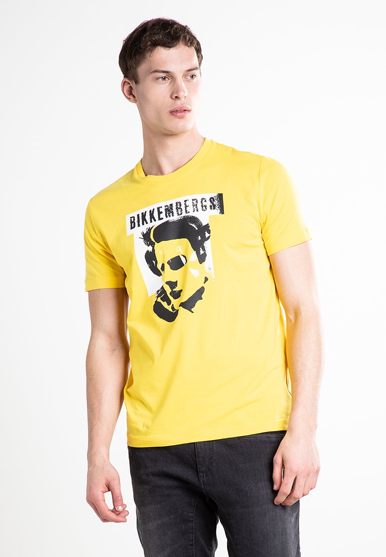 Bikkembergs Print T-shirt - yellow - Zalando.de