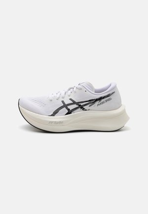 ASICS MAGIC SPEED - Road running shoes - white/black