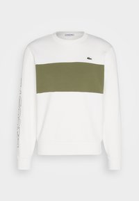 Lacoste UNISEX - Športni pulover - flour/oliv