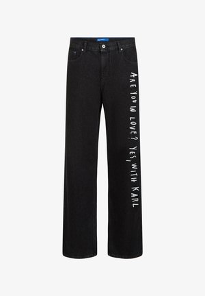 Karl Lagerfeld Jeans, x PIETRO TERZINI RELAXED - Дънки със свободна кройка - washed black