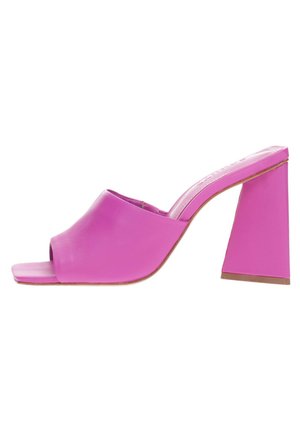Ciabattine con tacco - fuxia