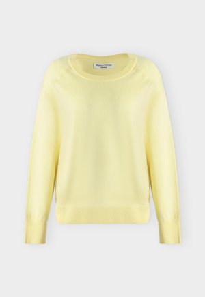 Marc O'Polo DENIM, LONG SLEEVE RAGLAN - Pullover - medium yellow melange