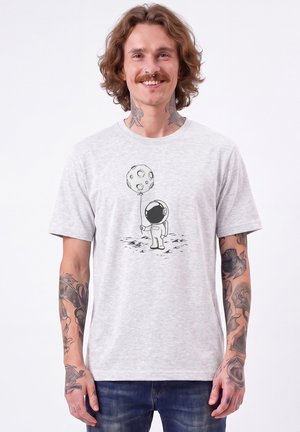 watapparel, KLEINER ASTRONAUT MIT LUFTBALLON UNISEX - T-shirt imprimé - cool heather grey