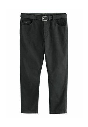 SMART BELTED STRETCH - SLIM FIT - Auduma bikses - black