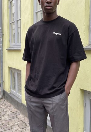 Dropsize T-shirt imprimé - black