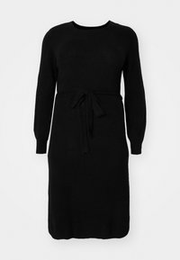 VMCPIPPA -NECK DRESS  - Vestido de punto - black