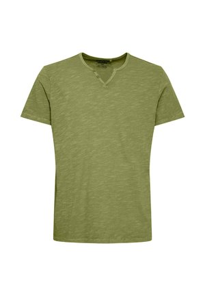 Blend, BHASTON SPLIT NECK - Tricou basic - oil green