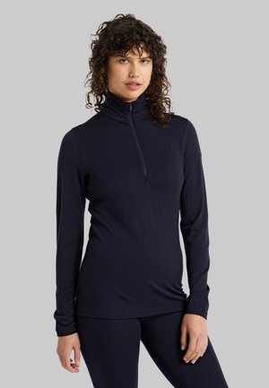 MERINO HEAVY WEIGHT TECH HALF ZIP - Apakškrekls - midnight navy