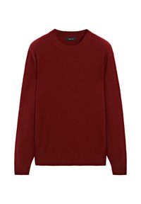 CREW NECK - Maglione - dark red