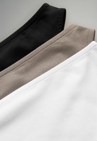 THE SET 3 PACK ONE SHOULDER - Felső - black nude white