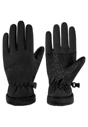 WASSERDICHTE WINTER SOFTSHELL THERMOHANDSCHUHE - Fingerhandschuh - schwarz