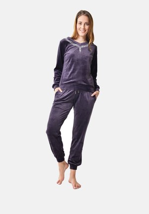 RAIKOU RAIKOU DAMEN HAUSANZUG - Jogginghose - dunkellila