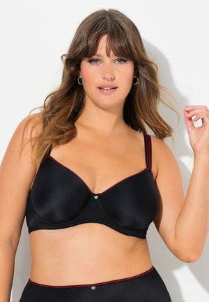 JACQUARD-MUSTER SPACER-SCHALE CUP C - D - Underwired bra - black