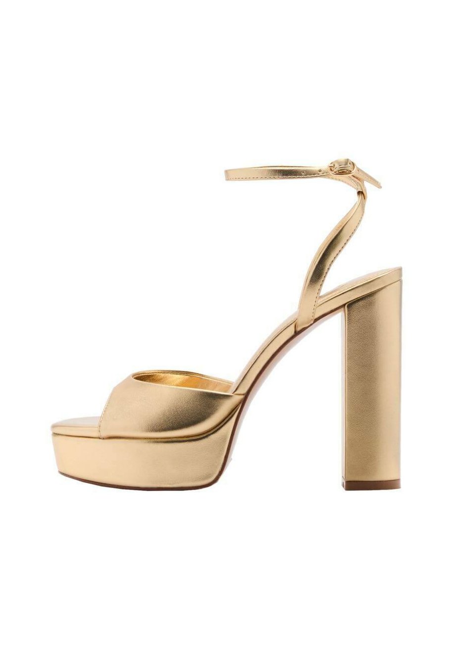 Sandales Mango à Brides Croisées Dorées - Pointure 32 Fille - Occasion Très Bon état