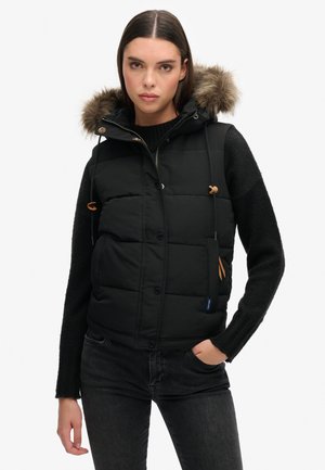 Superdry EVEREST - Waistcoat - black