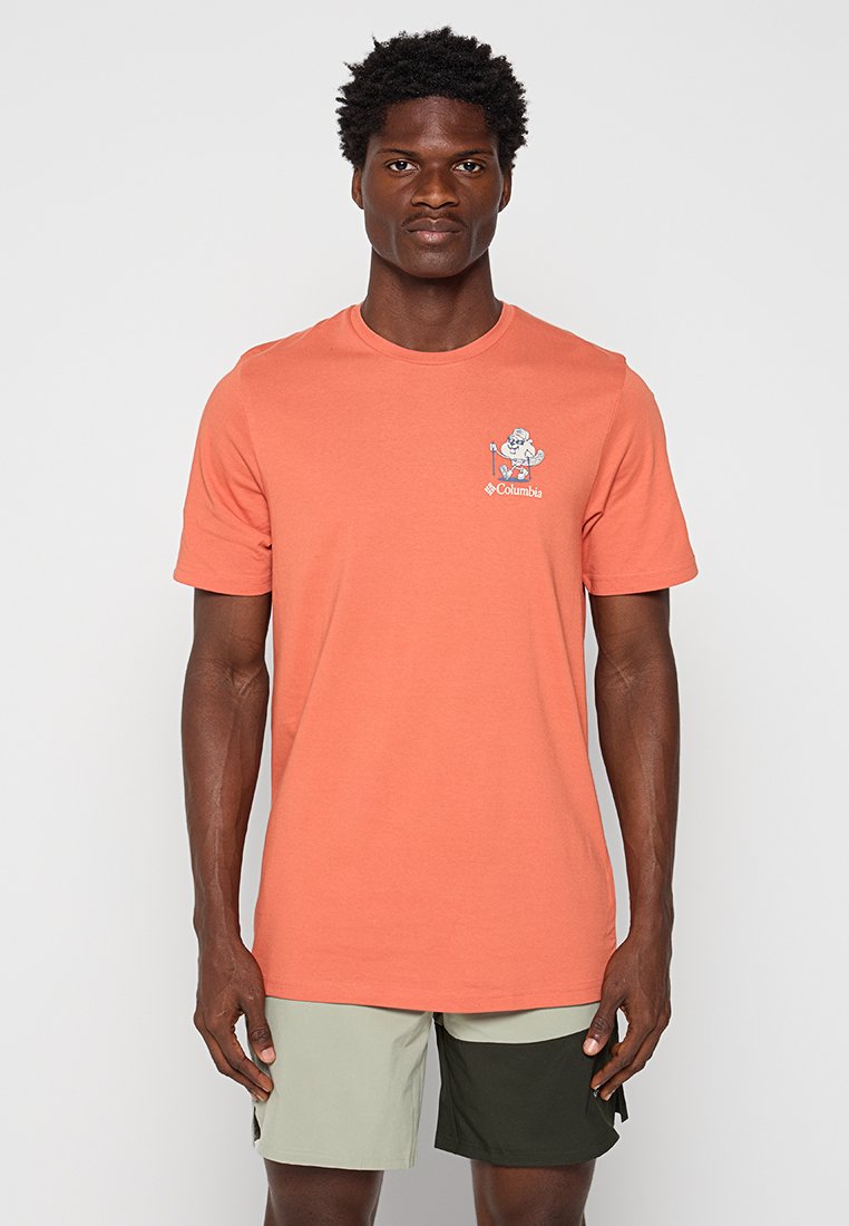 Columbia T-shirt print oranje