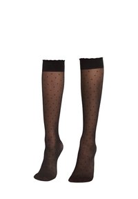 PATTERNED - Knee high socks - black