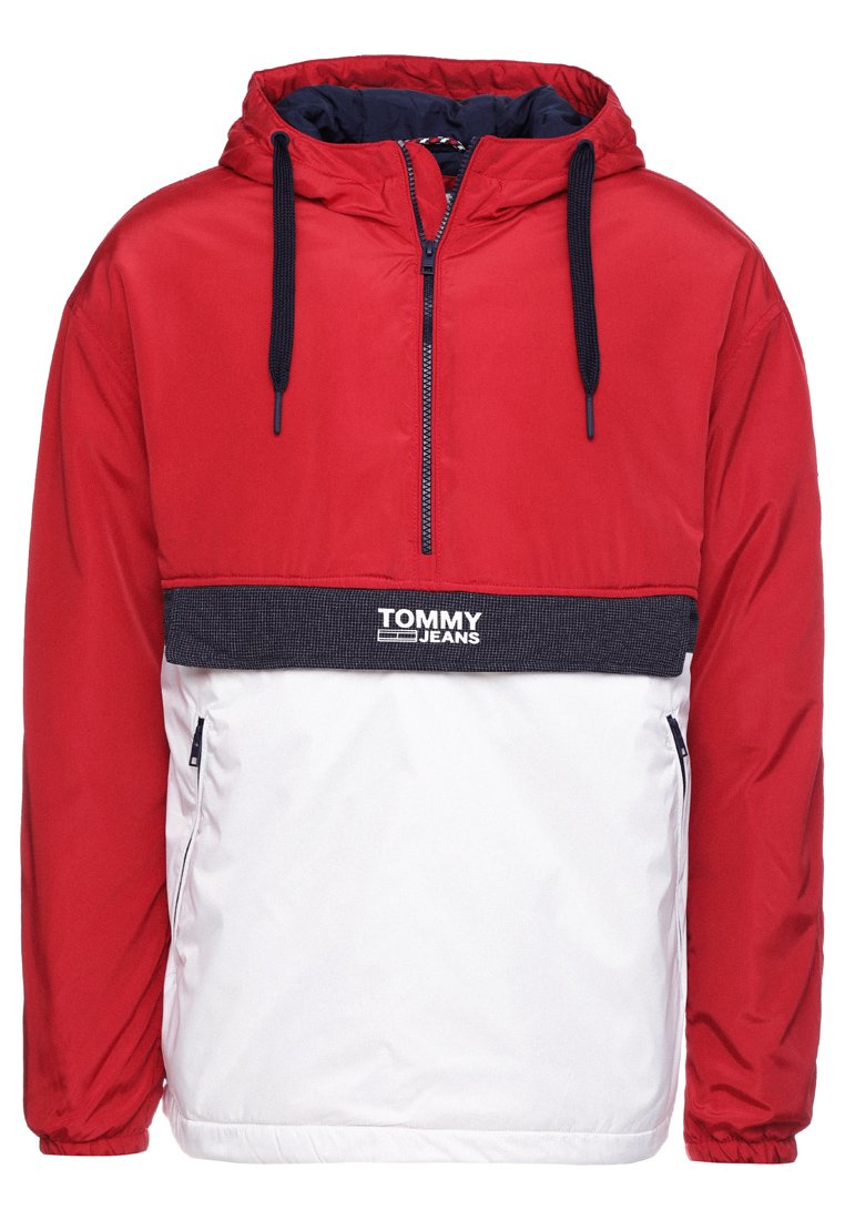 tommy jeans colorblock popover jacket