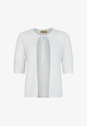 Falconeri, DIAMOND STITCH OPENWORK - Cardigan - white