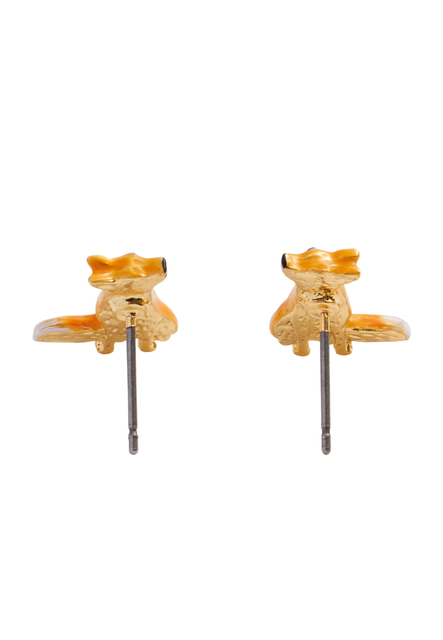Orecchini A Forma Di Volpe In Argento 925, Gioiello Regalo Per Amanti Animali, Dimensioni 8x9 Mm