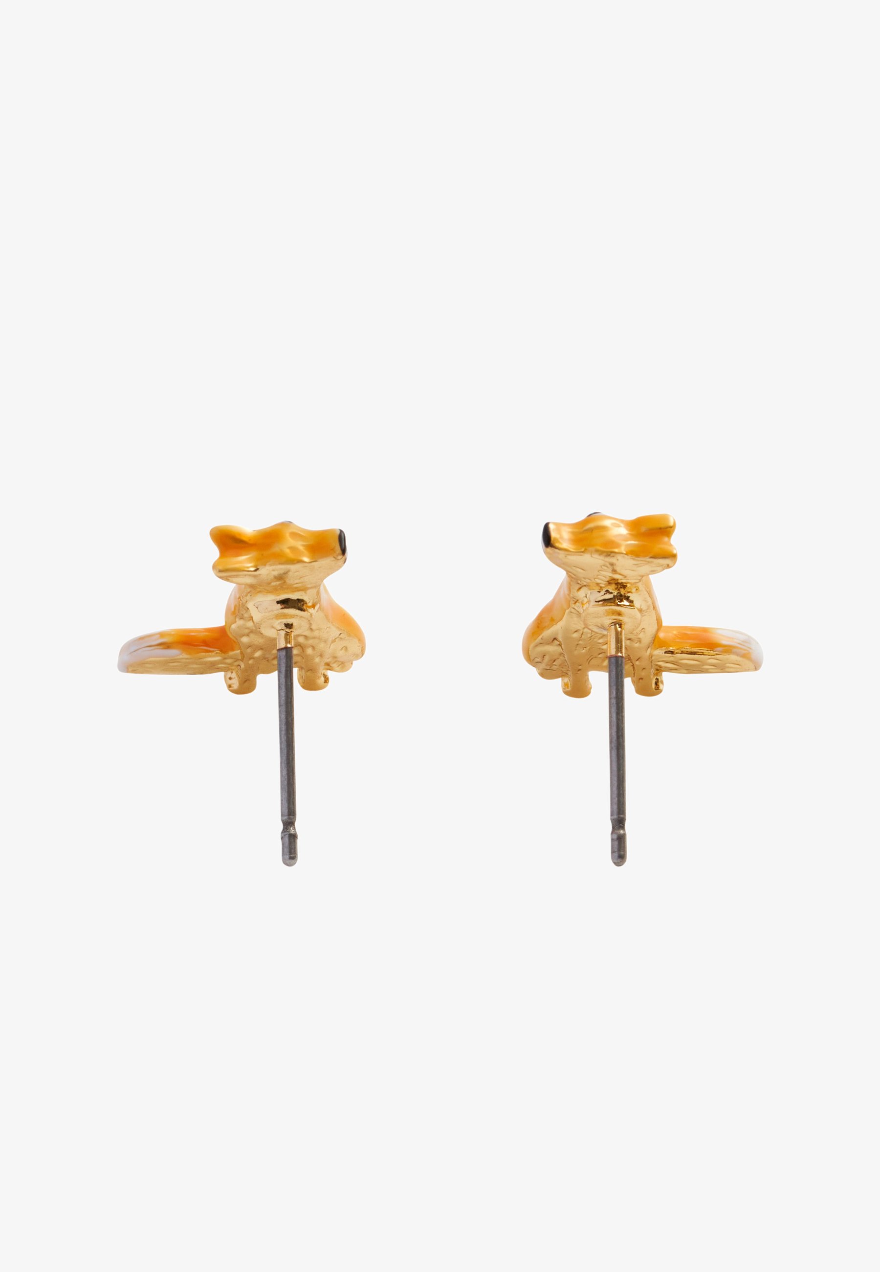 Orecchini A Forma Di Volpe In Argento 925, Gioiello Regalo Per Amanti Animali, Dimensioni 8x9 Mm