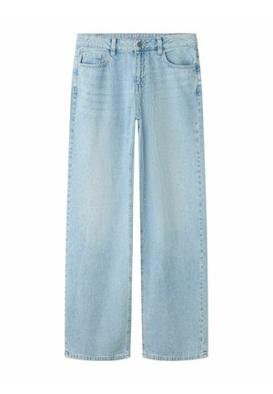 STRASS - Wide leg - light blue denim