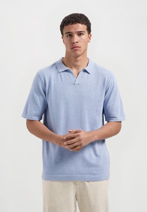 Poloshirt - light blue melange