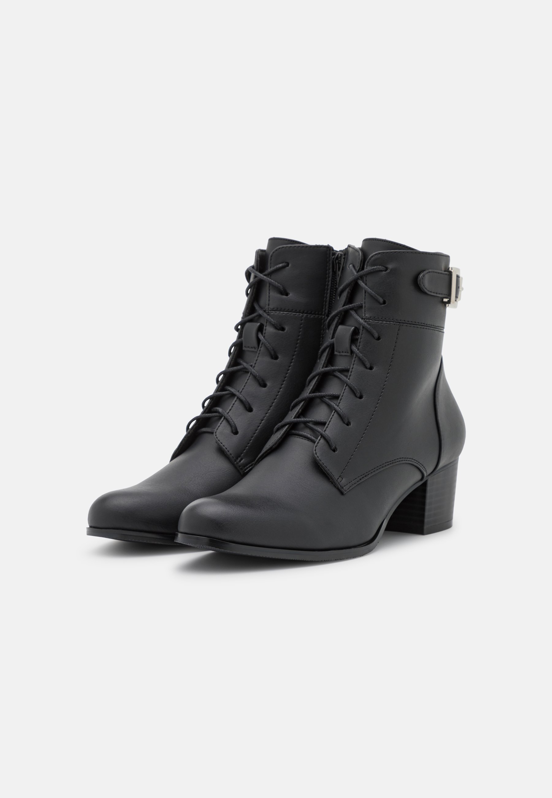 Divine Factory Botines con cordones - black/negro - Zalando.es