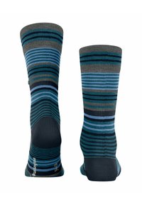 Burlington STRIPE - Socken - lagoon