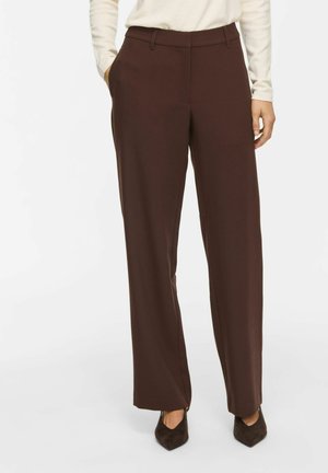 VILA VIEMMI RW STRAIGHT PANT - NOOS - Pantalon classique - coffee bean