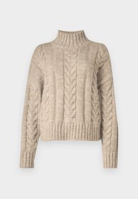 VMGRACE HIGHNECK - Strickpullover - silver mink