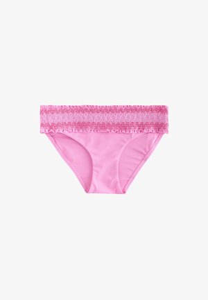 Next, REGULAR FIT - SHIRRED HIGH LEG BIKINI BOTTOMS . - Bikiinide alumine osa - pink contrast stitch