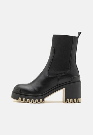 Botines con plataforma - black