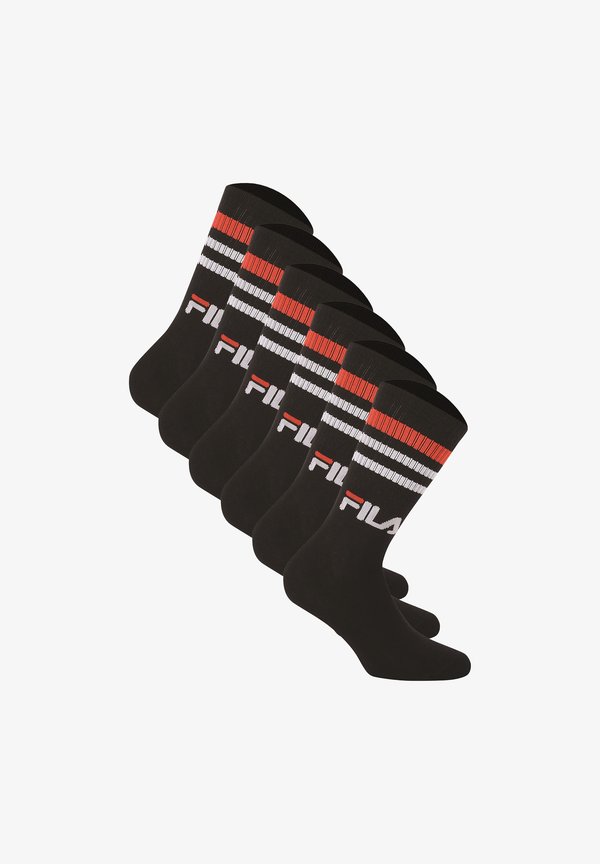 UNISEX 6 PACK STREET SPORT LIFESTYLE STRIPES - Socks - schwarz