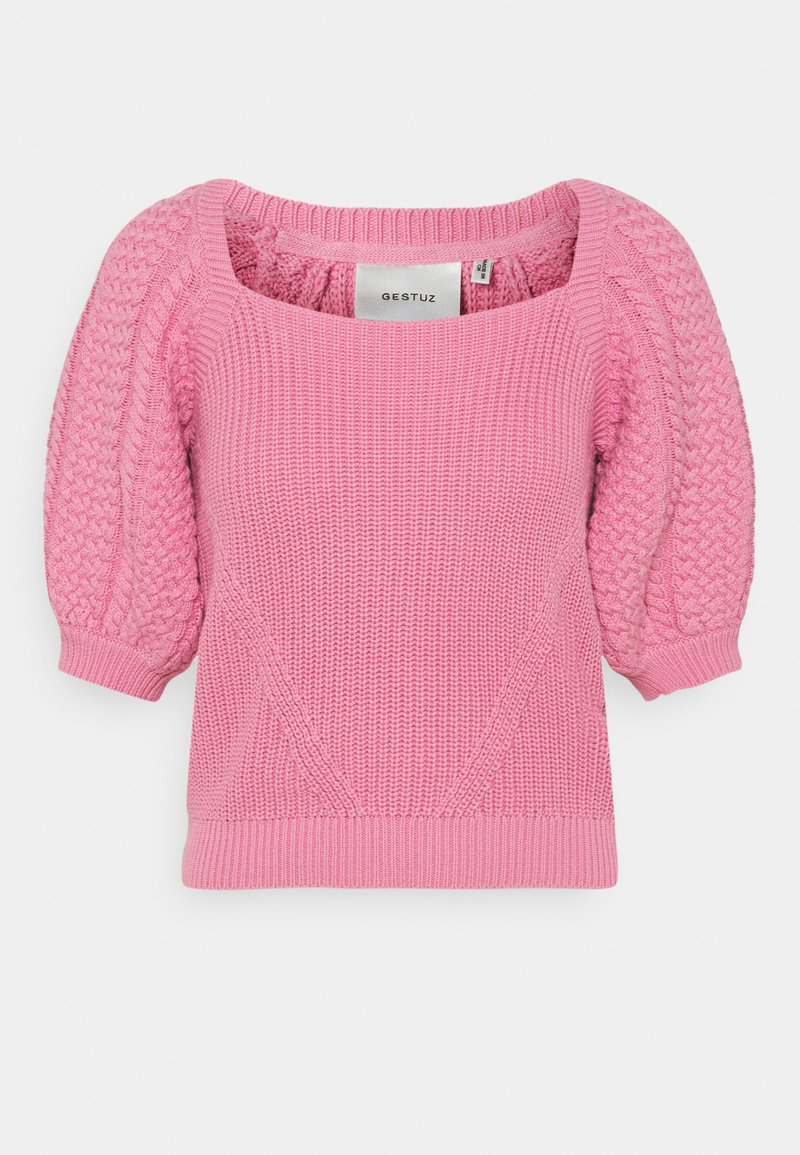 Gestuz T-shirt print donkerroze