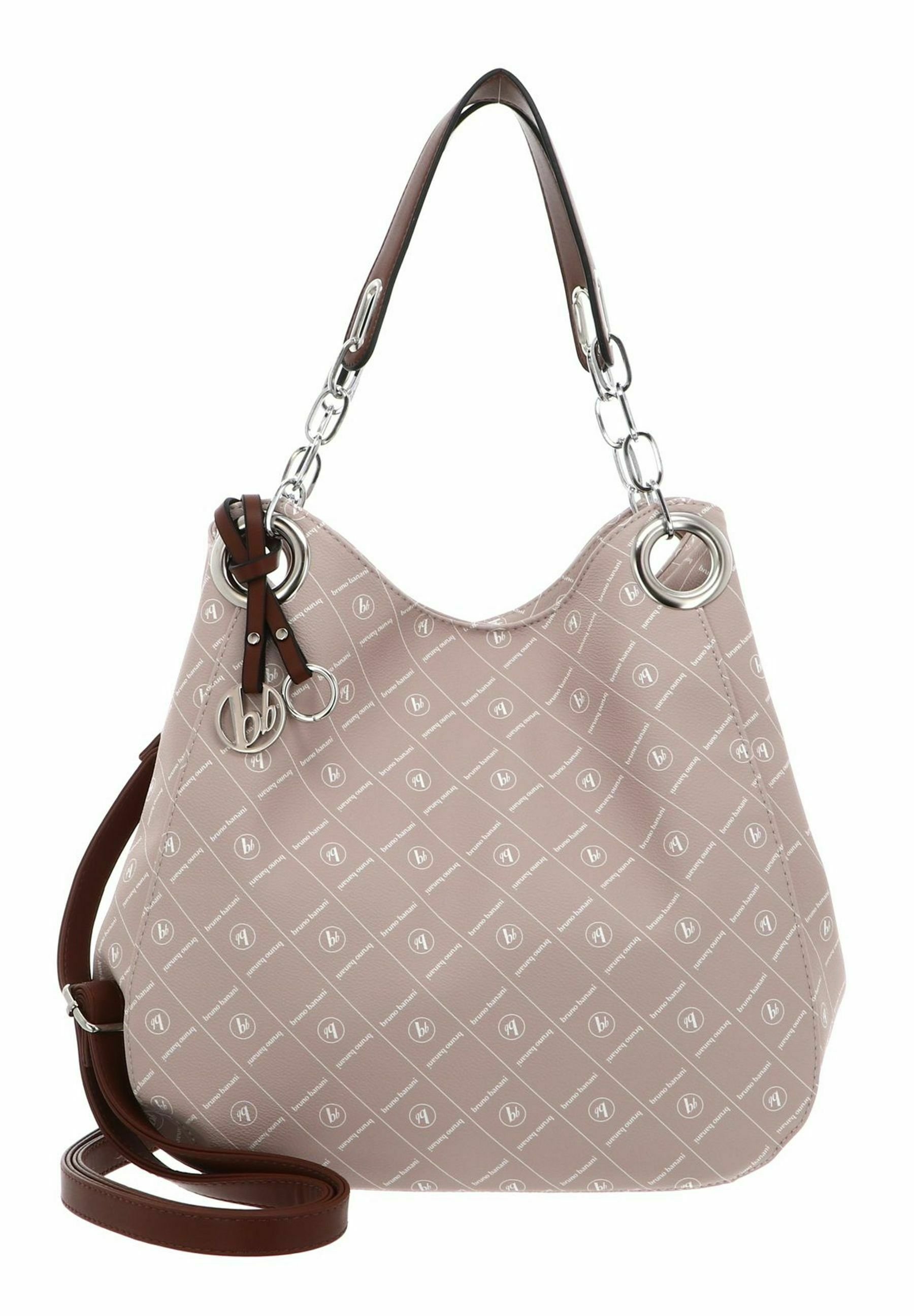 Sac à Main Rose Moyen - Motif Floral - Bandoulière, Anses Doubles - Occasion Très Bon état - Tissu/polyester